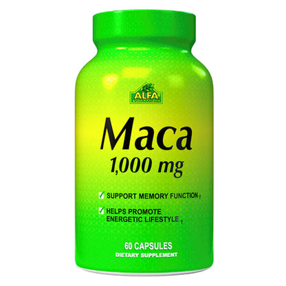 Alfa Vitamins, Maca 1000 mg, 60 Cápsulas