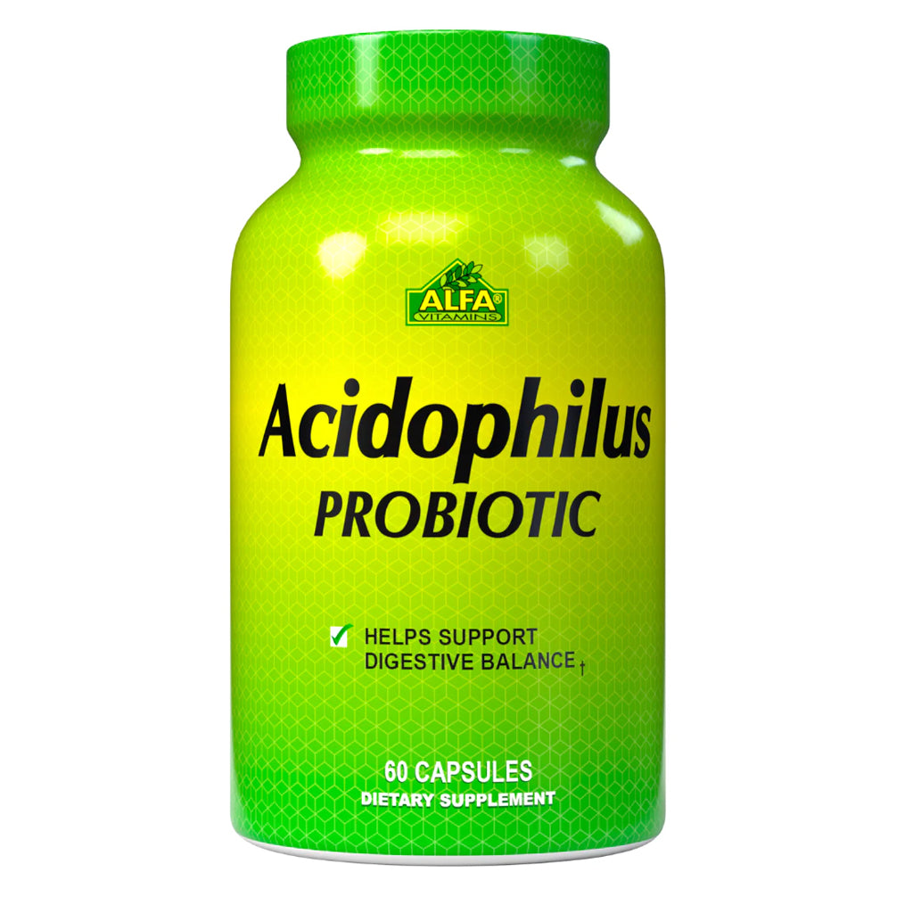 Alfa Vitamins, Acidophilus Probiotic, 60 Cápsulas