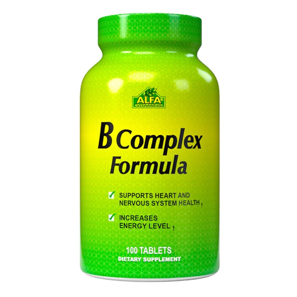 Alfa Vitamins, B Complex, 100 tabletas