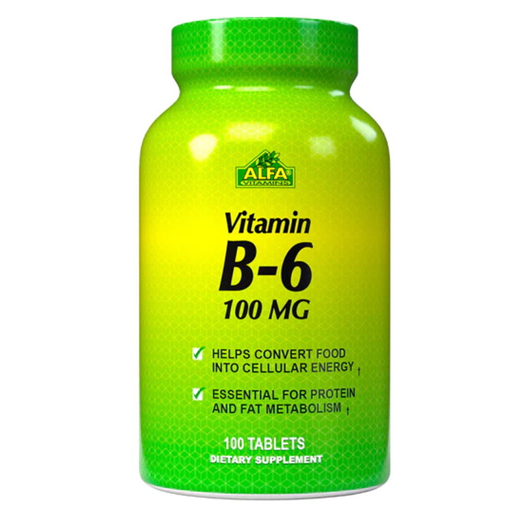 Alfa Vitamins, Vitamina B-6, 100mg,  100 tabletas