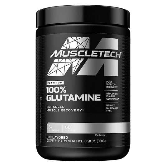 MuscleTech Platinum,  100% Platinum Glutamina, 300gr, 60serv