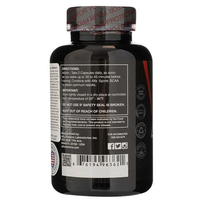 Alfa Sports,  Maximum Amino, 100 Cápsulas, 50 Servicios