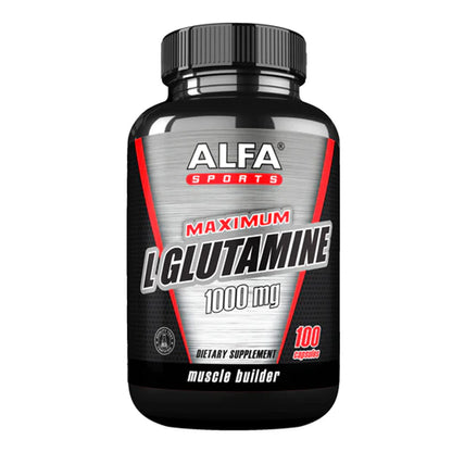 Alfa Sports, L Glutamina Maximum, 100cápsulas, 50serv