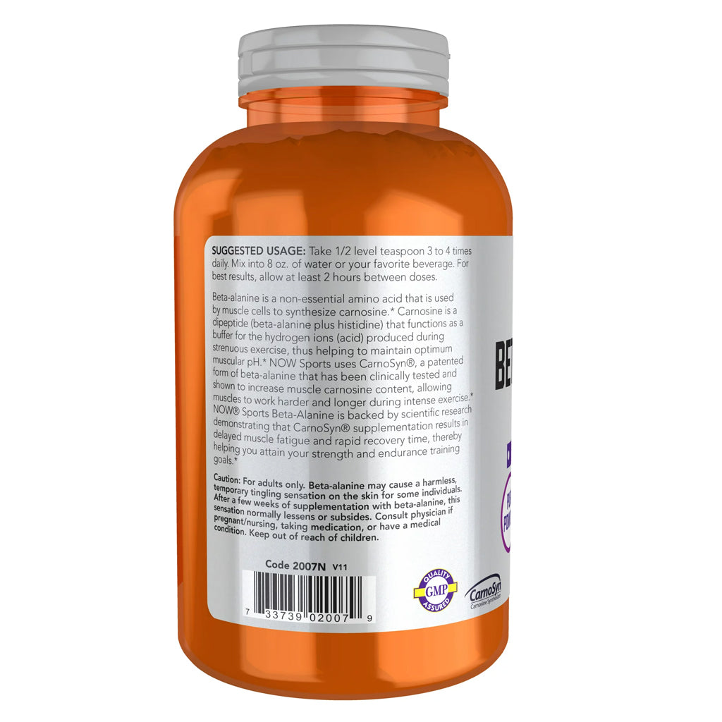 Beta Alanina Endurance, NOW, 250 servicios