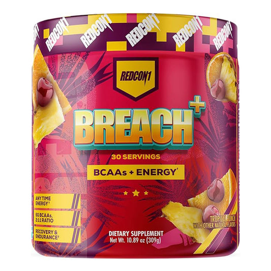 Redcon1, Breach Plus, BCAA´s + Energy, 309gr, 30 serv
