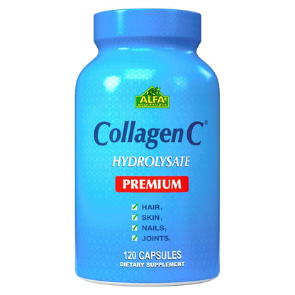 Alfa Vitamins, Colágeno C hidrolizado Premiun, 120 cápsula