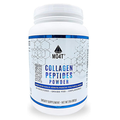 MO4T,  100% Pure Colágeno Peptides Powder, 2lb, 82serv