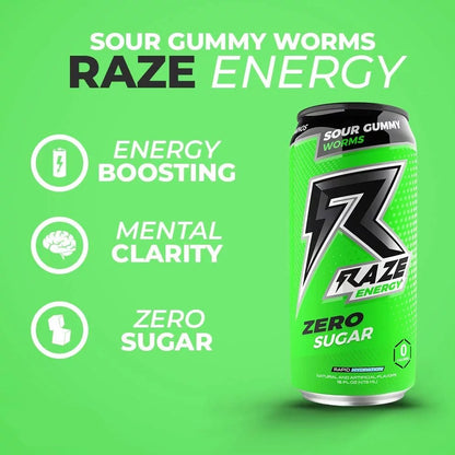 Raze, bebidas energeticas, 36 latas, 473ml