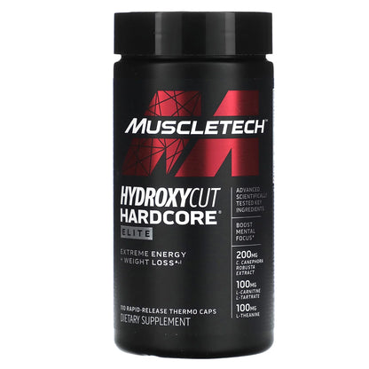 Muscletech, Hydroxycut Hardcore Elite, 100 Cápsulas