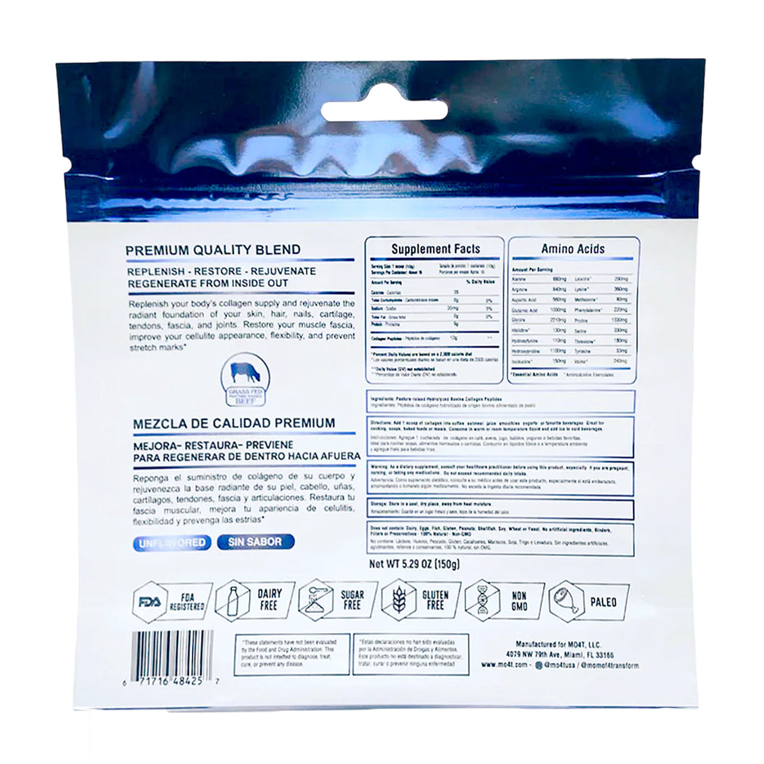 MO4T, Collagen Hydrolyzed Peptides Premium , 150gr, 15serv