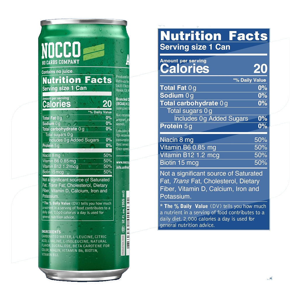 Nocco BCAA, bebida energética, 355ml