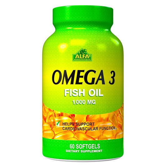 Alfa Vitamins, Omega 3, Fish Oil, 1000 mg