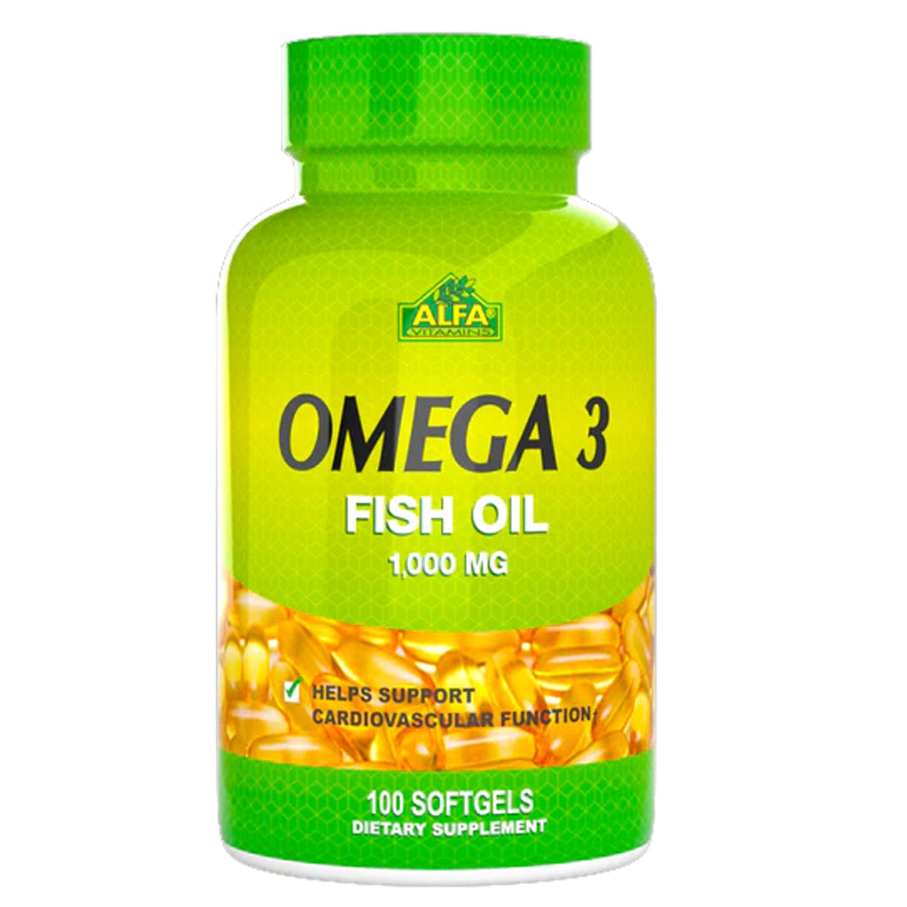 Alfa Vitamins, Omega 3, Fish Oil, 1000 mg