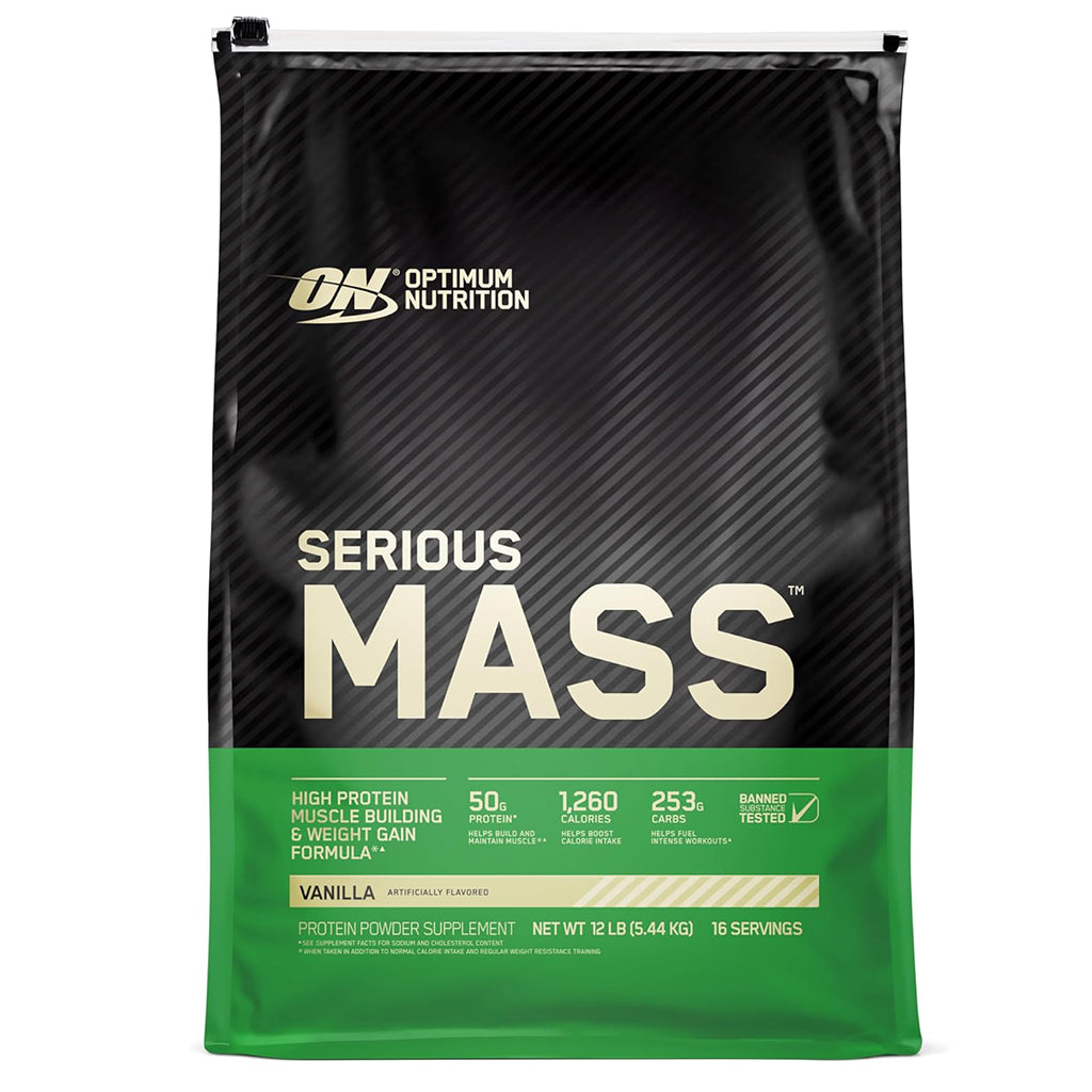 Optimum Nutrition, Serious Mass, Protein Powder, 12lb, 16serv