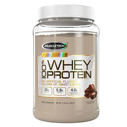 MuscleTech,  Pure Series, 100% Whey Proteína, Chocolate, 2lb, 23serv