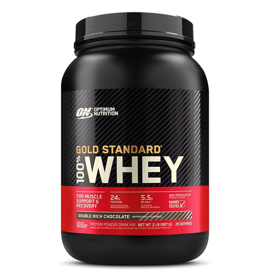 Optimun Nutrition, Gold Standard 100% Proteína, doble chocolate, 1.8lb, 29serv