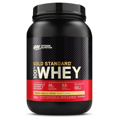 Optimum Nutrition, Gold Standard 100% Proteína, vainilla, 1.8lb, 29serv